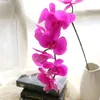 Decorative Flowers 1Pc Artificial Silk Orchid High Quality Butterfly Moth Fake Flower For DIY Real Touch Home Wedding Festival Decoration
