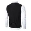 Mannen Vesten Mannen Pak Vest Jas Streep Stof Decoratieve Borstzak Ontwerp Klassieke Causale Zakelijke Mode Slim Fit 230705