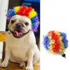 Hond Kleding Huisdier Pruiken Cosplay Props COS Grappige Honden Katten Cross-Dressing Haar Hoed Hoofd Accessoires Voor Halloowen kerst Huisdieren Levert