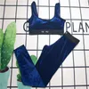 Lüks Marka Trailsuits Kadın Yelek TF Tasarımcı Bikini Yoga Pantolon Velvet Seksi Tank Top Seksi Sıkı Pantolon İki Parçalı Set