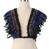 emmes Mode Sexy Plume bralette Haut Boho Lingerie Mad max Festival Rave Burning Man Soutien-Gorge Top cage harnais de danse 199x