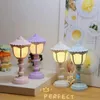 Lampki nocne Lampa biurkowa LED Retro Lampka stołowa na baterie Sypialnia Nocna ochrona oczu Stolik nocny Prosty Mini wystrój