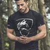 Męskie koszulki męska koszulka gotycka koszula trening Fitness Streetwear moda t-shirty odzież męska bawełniana koszulka J230705