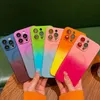 Gradient magnetyczny telefon na iPhone 14 13 12 11 Pro Max Plus Magsafe Solid Color TPU Covers Wsparcie ochrony aparatu ładowania bezprzewodowego w OPP Bag DHL