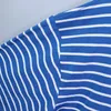 Men's designer t-shirts logo printed high street loose bottomed shirt striped long sleeved T-shirt