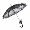 Parasole czarny różowy kolor pomarańczowy koronkowy parasol słoneczny Parasol dla pani kobiety fotografia ślubna Decor Prop koronkowy parasol R230705