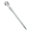 Stylish Globe Ballpoint Pen Metal Body 0.5mm Point Smooth Writing For Office Staff School Students Teachers