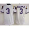 Men Youth Joe Burreaux Jersey Burrow Clyde Edwards-helaire Odell Beckham Jr. Leonard Fournette College Football Jerseys Clyde Edwards-Helaire Grant Delpit