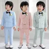 Costumes Corée Garçons Photographie Costume Enfants Robe De Mariage Enfants Stade Performance Blazer Costume Bébé Anniversaire Cérémonie Formelle CostumeHKD230704