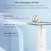 Vapor facial aerógrafo para unhas kit compressor de ar portátil bolo tatuagem maquiagem pintura injeção de oxigênio pistola de pulverização 230705