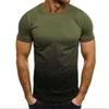 Maglietta da uomo Tee Top Gradient Girocollo Street Vacation Maniche corte Abbigliamento Abbigliamento Moda Sport Basic