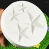 Backformen Glänzende Sterne Form Silikonform für DIY Kuchen Schokolade Dessert Fondant Dekoration Werkzeug Harz Küchengeschirr