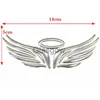 Car Stickers Angel wing Funny 3D car sticker soft PVC chromed badge emblem sticker waterproof car emblem decal sticker for car x0705