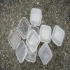 Plastic Portable Clear Transparent Jwelry Cosmetic Boxes Medicine Pill Box Small Square Tablet Case Sundry Storage Holder ZA2139 Rsbmv