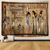 Tapestries Dome Cameras Ancient Egyptian Mural Tapestry Wall Pharaoh Hanging Bedspread Mats Hippie Style Backdrop Cloth Home Decor R230714