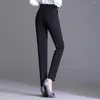 Pantaloni da donna Harun Leggings neri elasticizzati a vita alta da donna Tuta professionale versatile aderente