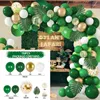 Dekoracja imprezowa zielony balon Garland Arch Kit Jungle Safari dekoracje ślubne i urodzinowe Baby Shower płeć ujawnia dekoracje chrztu