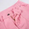 Vrouwen Broek Capri HOUZHOU Vintage Roze Cargo Broek Vrouwen Y2K Cargo Broek Vrouwelijke Streerwear Hip Hop Zakken Harajuku Casual Retro Lint J230705