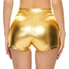 Gonne Aoylisey Metallizzato lucido Pantaloncini a vita media Pantaloncini da donna Spandex Cheeky Ballet Dance Festival Rave Jazz Bottoms Costume da club