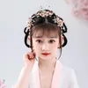 ネックレスイヤリングセット中国の頭のジュエリーヴィンテージ韓服ヘアアクセサリー女性女の子頭飾り花ヘアピン