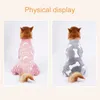 Dog Apparel Soft Plush Pajama Cute Bone/Moon Printed Fleece Stretchable Pajamas Onesie Pet Pjs Full Body Cover Jumpsuit Clothing