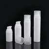 30ml 50ml 75ml 100ml Travel PP white airless lotion pump bottle with plastic pump Refillable Airless bottle F2959 Dxfbm