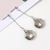 Pendientes de tuerca ER-01054, joyería de cristal austriaco auténtico, gota Y2k de lujo chapada en plata para mujer, regalos de San Valentín de tendencia 2023