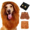 Dog Apparel Festival Pet Costume Funny Lion Mane- Wig Headgear Hat Halloween Party Decor Pour Golden Retriever Teddy Labrador Husky Chihuahua