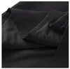 2023 yaz siyah düz renkli elbise kısa kollu yuvarlak boyun diz boyu gündelik elbiseler w3l043908