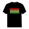 Koszulka LED LED dla dzieci muzyka DJ dźwięk aktywacja chłopców dziewczynki led tshirt light w górę i w dół świecący top dzieciak