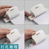 Другие аксессуары для настольных аксессуаров KWTRIO 6HOLE PAPER PUNCH Управляющее металлическое отверстие в перфораторе 6 мм для ноутбука A4 A5 B5.