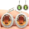 Boucles d'oreilles pendantes 49x28mm éblouissante 22g grosse pierre précieuse couleur changeante Zultanite blanc CZ datant 925 goutte d'argent