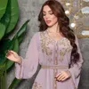Roupas étnicas abaya diamantes muçulmanos elegantes vestidos caftan marroquino dubai kaftan vestido noturno festa eid mubarak jalabiya vestidos 230705
