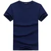 Men's Suits H116 Cotton Navy Blue Regular Fit T-shirts Summer Tops Tee Shirts Man Clothing 5XL