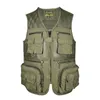 Gilets pour hommes été décontracté Cargo gilet multipoches lâche épaule respirant fermeture éclair filet XL4XL 230705