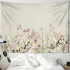 Gobeliny kamery kopułowe prostocie kwiaty gobelin zielone rośliny Wiszące naturalne piękne domowe sypialnia w stylu artysty