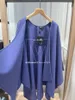 Womens Capes Colombo Spring and Summer Cashmere Silk Shawl Coat One Size Purple