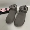 Stivaletti da donna invernali ultra mini Stivali da piattaforma australiani firmati Stivaletti da uomo in vera pelle con pelliccia alla caviglia 54mini 2cm Stivaletti alla caviglia di lusso Stivaletti da neve 34-43