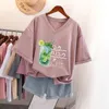 Women's Plus Size TShirt 6XL 150KG Short Sleeve V Neck Tshirt Ladies Kawaii Summer Top Cartoon Harajuku Tees 230705