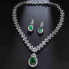 Collares colgantes EmmayaZircons Shiny Cubic Zirconia Vestido de noche Conjunto de joyas para mujer Moda Accesorios de boda nupcial Z230706