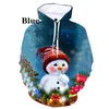 Hommes Hoodies Noël 3d Imprimé Arbre/bonhommes de neige/santa Hoodie Baseball Costume Pour Hommes Et Femmes