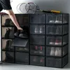 Multifunktionale stapelbare Doppel-Schuh-Aufbewahrungsregal, Organizer, rechteckige Schublade, Sneaker-Organizer, Aufbewahrungsboxen, Aufbewahrungsregal L230705