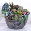 Planters Pots Succulent Plants Planter Flowerpot Resin Flower Pot Desktop Potted Holder Home Garden Decoration 230704