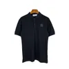 TOPSTONEY Heren Business Casual korte mouw Zomerliefhebbers Joker Effen kleur geborduurd poloshirt 8229 #