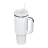 US Stock Gobelet à sublimation de 40 oz avec poignée Version 2.0 Gobelet en acier inoxydable grande capacité Tasse à bière Tasse de voyage isolée Tasse à café de voyage pour bricolage