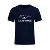 T-shirt da uomo Fashion Simple Style TShirt da uomo 3D Ford Mustang stampato in cotone manica corta da corsa TShirt Summer Casual Sports Shirt TShirt J230705