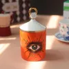 Cannucce Big Eye Jar Sky Starry Sky Candele Incenso con coperchio a mano Aromaterapia Janle Jar Candleabra Decorazione per la casa fatta a mano