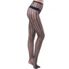 Femmes Chaussettes Bas Exotiques Sexy Avec Jarretière Dentelle Collants Collants Vêtements Transparents Bonneterie Résille Noir Médias