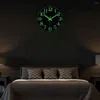 Orologi da parete Orologi da parete Cloc luminoso 12 pollici Silenzioso senza ticchettio Orologio a batteria Decorazione illuminata per camera da letto Z230706