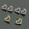 Boucles d'oreilles pendantes femmes coréennes Simple acier inoxydable amour 2023 luxe cadeau fête accessoires en gros